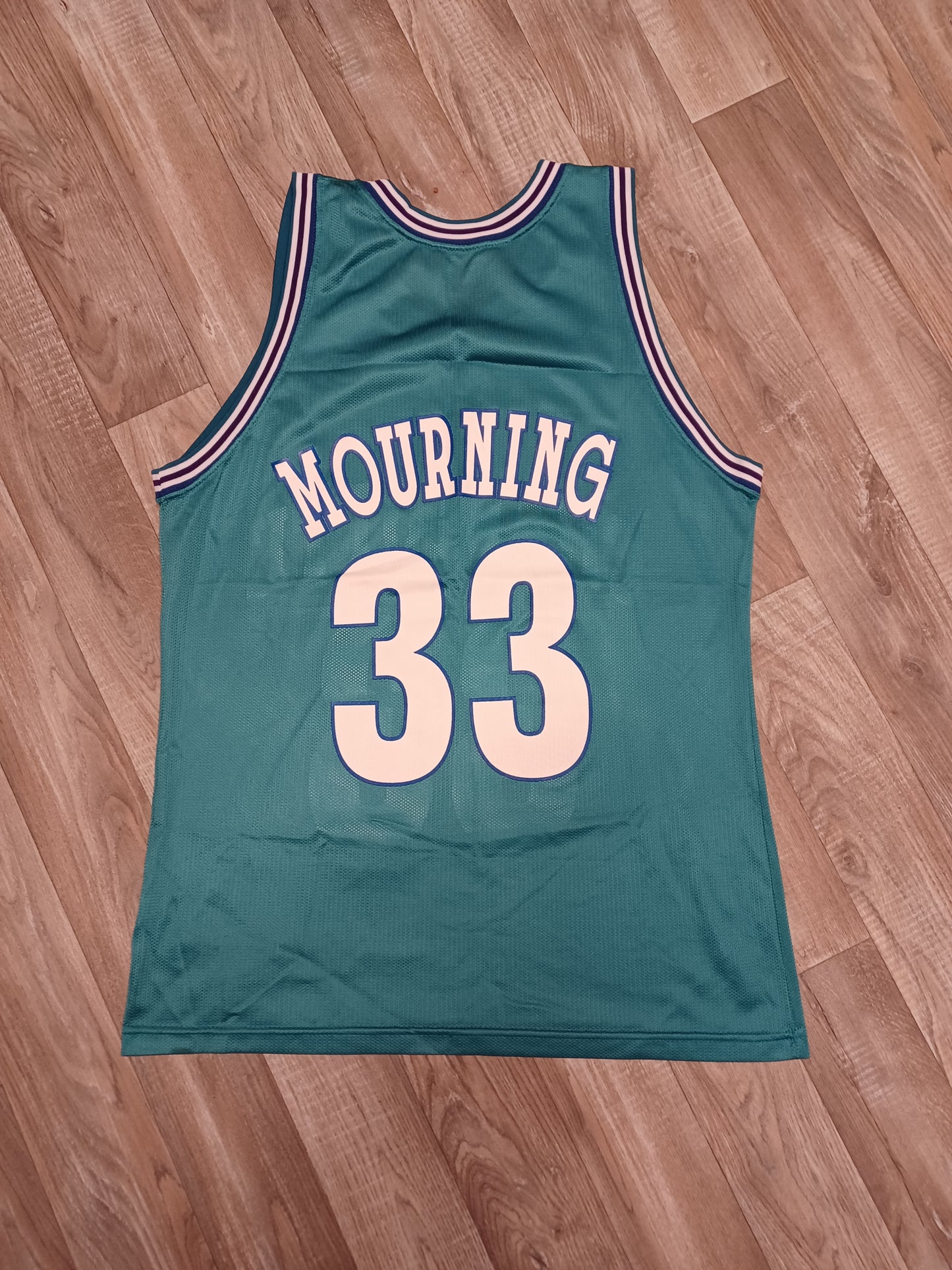 Alonzo Mourning Charlotte Hornets Jersey Size Large