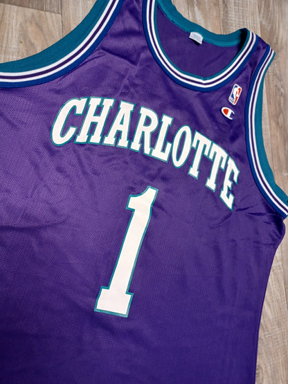 Muggsy Bogues Charlotte Hornets Jersey Size XL