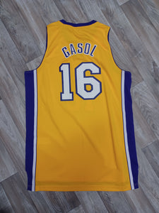 Los Angeles Lakers Jersey XL Gold Pau Gasol Retirement 2023