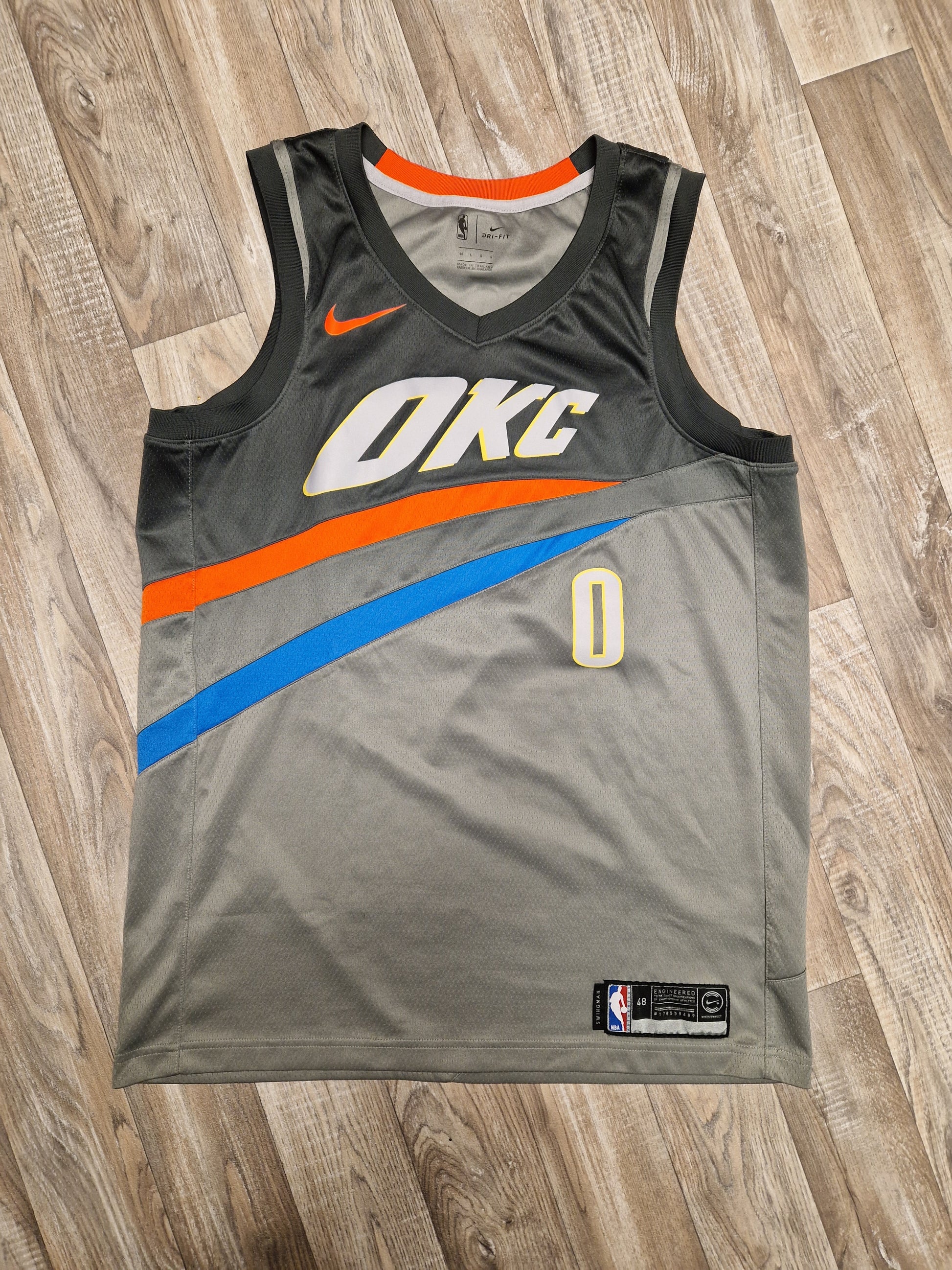 Gray Okc Jersey Oklahoma City Thunder Nike City Edition Swingman