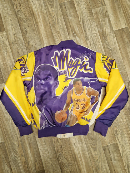 Magic Johnson Los Angeles Lakers Jacket Size Small