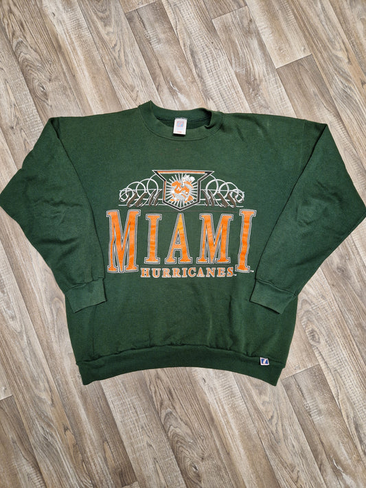 Miami Hurricanes Sweater Size XL