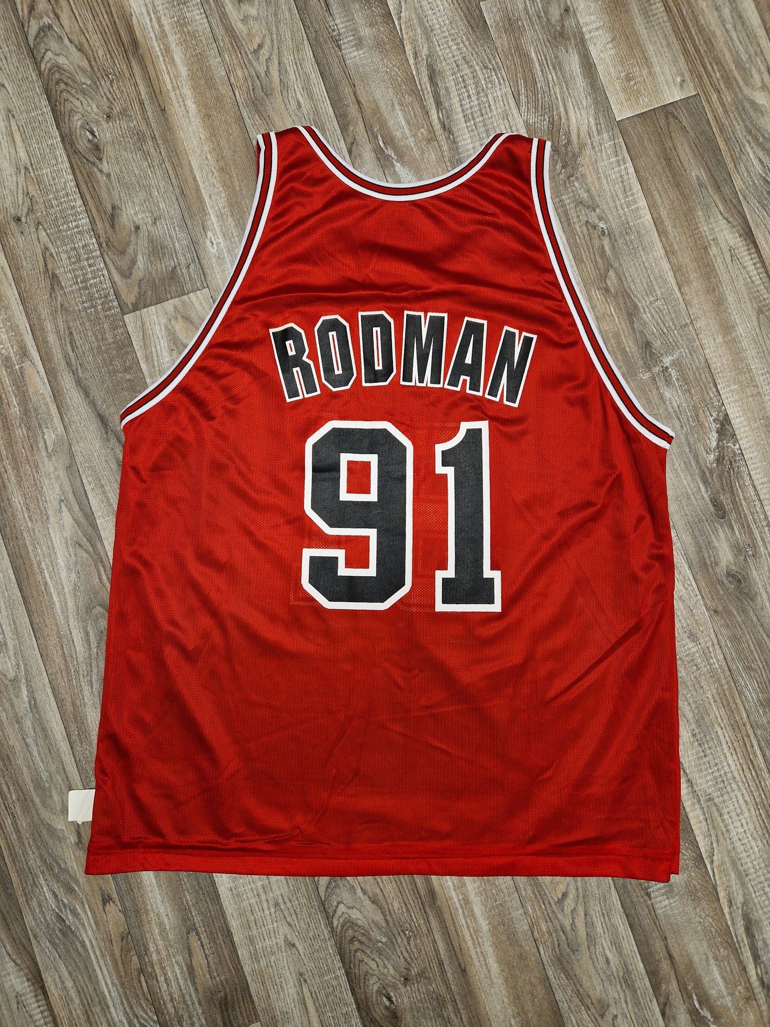 Chicago Bulls Jersey No 91 worn by Dennis Rodman in The Last Dance