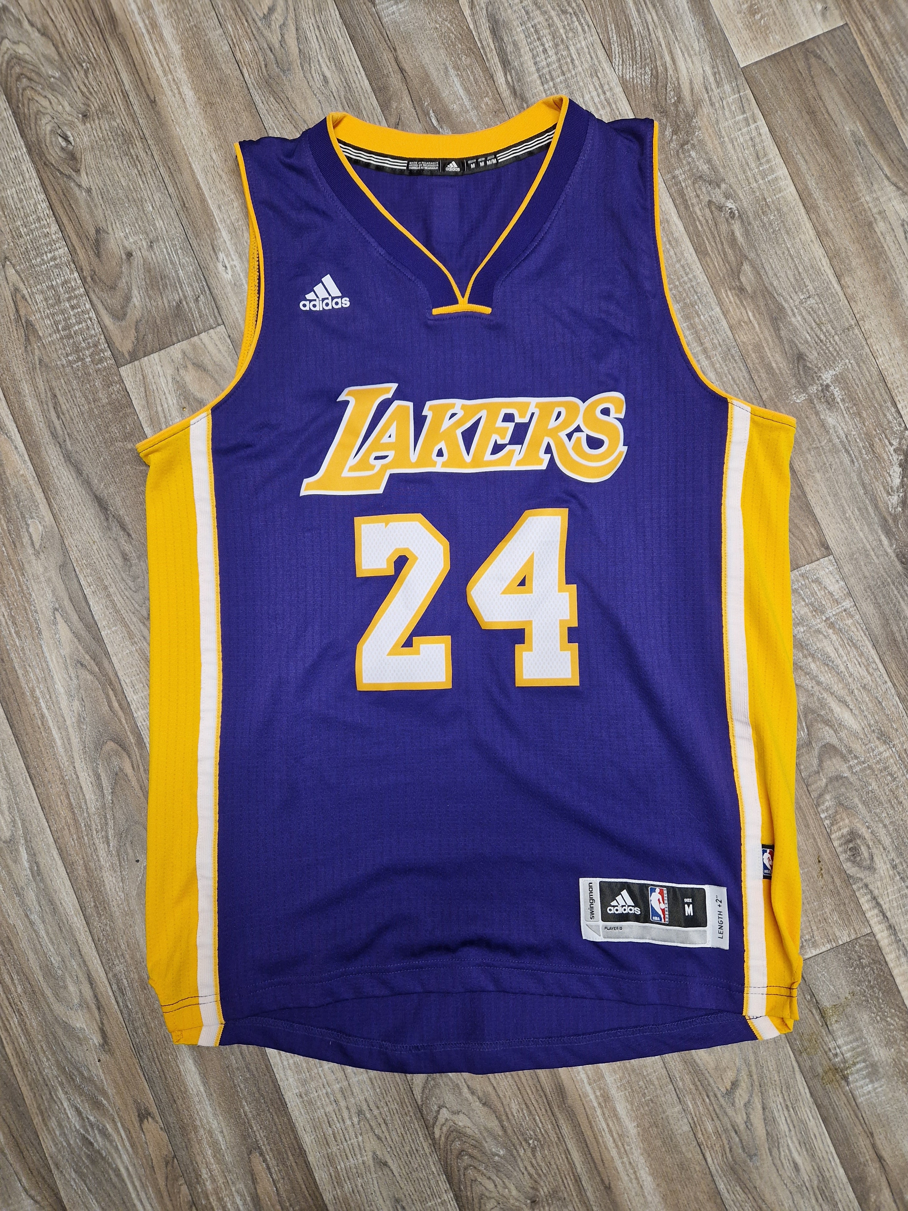 Adidas Authentic NBA Jersey LA Lakers Kobe Bryant Retirement Size