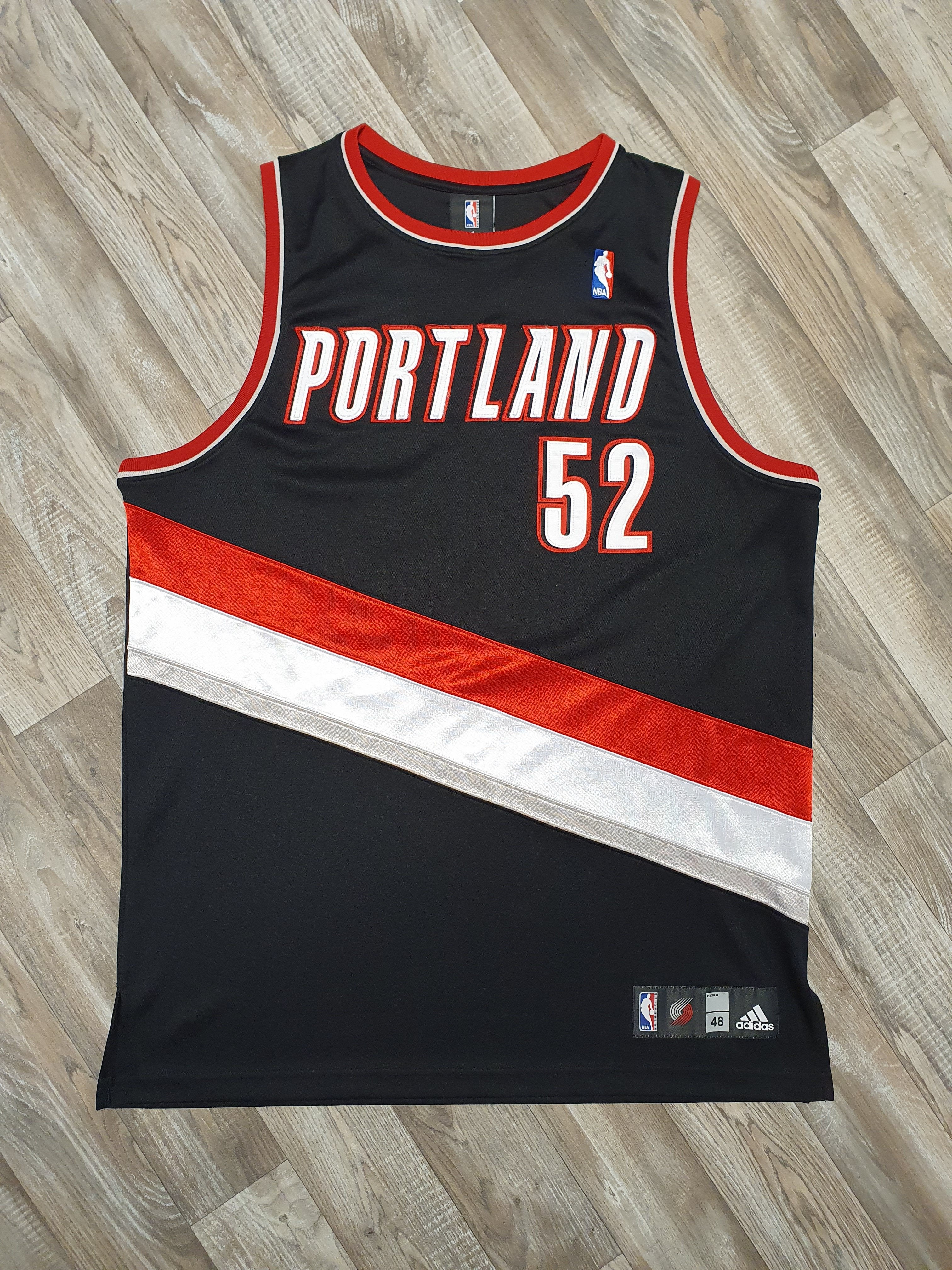 Adidas Portland Trailblazers #52 Greg Oden Vintage Basketball